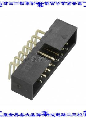 AWHW2 14A-0202 针座连接器14POS接头2排2mm公形插针通孔直角镀金