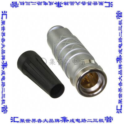 FLKD-07FGMS-GCP-215 圆形连接器7POS插头公引脚焊杯镀金自由悬挂