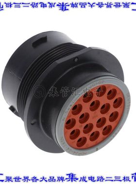 HDP24-24-16SN 圆形连接器16POS插座外壳用于母插口黑色面板安装