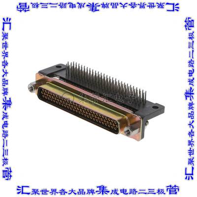 2DC79SBRP 连接器79POS插座母插口3排D-Sub双密度通孔直角