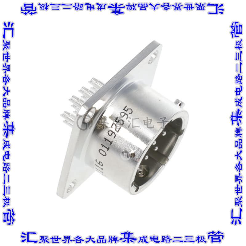 D38999/23NB35PN 圆形连接器13POS插座公形引脚焊杯镀金面板安装