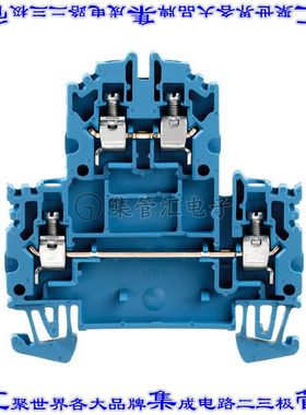 1041980000 端子块连接器4POS馈通式2排6.1mm蓝色12-26AWG