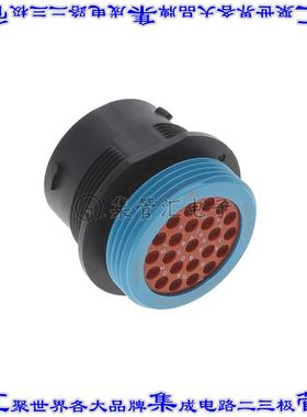 AHDP04-24-23PR-WTA 圆形连接器23POS插座外壳用于公插针黑色面板