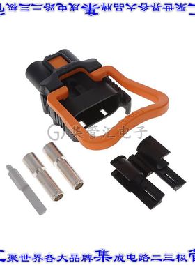 K320FH2/0 矩形连接器外壳6POS插座母形插口黑色自由悬挂