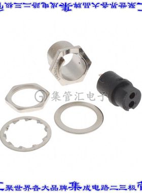 SL172FX 圆形连接器2POS插座母插口焊接孔眼银面板安装