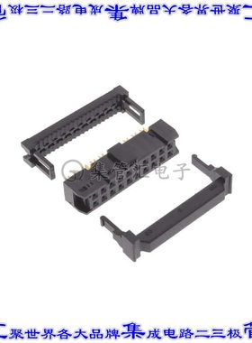 HIF3BA-20D-2.54R(63) 矩形连接器20POS插口2排2.54mm母插口黑色I