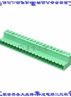 1786352 端子块连接器20POS插头公引脚5.08mm绿色自由悬挂