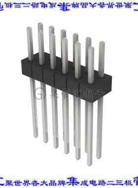 PEC06DAEN 针座连接器12POS分离式2排2.54mm公形插针通孔直针锡