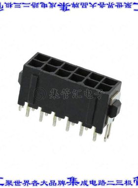 4-794682-2 针座连接器12POS接头2排3mm公形插针通孔直针镀金