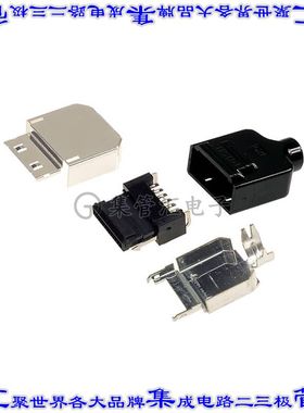 3240-12P-TO-C(50) 矩形连接器12POS插头0.8mm外罩触点黑色焊接镀