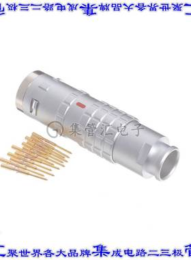 FGG.3K.312.CYCC80Z 圆形连接器12POS插头公引脚压接镀金自由悬挂