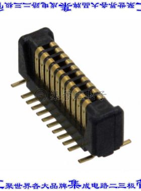 AXT420324 板对板连接器20POS接头中央触点带2排0.4mm表贴SMD镀金