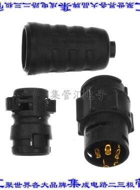 EN3L5FX 圆形连接器5POS插座母插口焊杯镀金自由悬挂