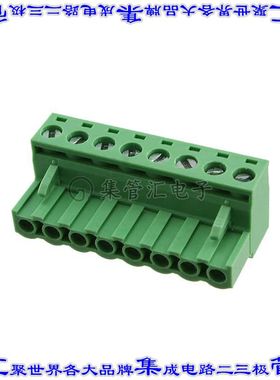 OSTTJ085153 端子块连接器8POS插头母插口5.08mm绿色自由悬挂