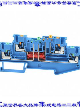 3210265 端子块连接器4POS断连2排5.2mm蓝色12-26AWG