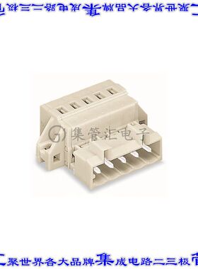 721-605/019-000 端子块连接器5POS插头公引脚5mm灰色面板安装