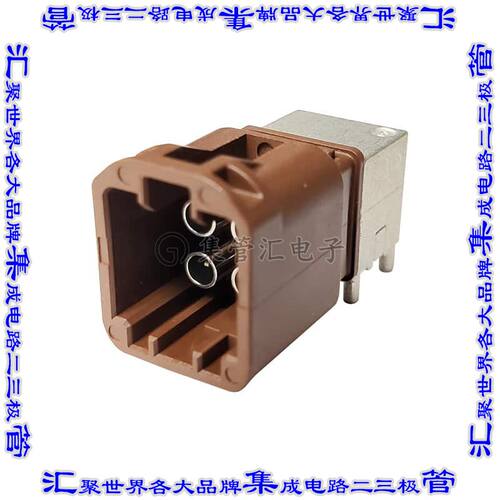 MHSD-04F-BM-PRA-TR 同轴连接器插头公引脚焊接50欧姆通孔直角