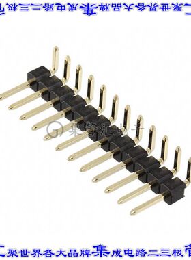 61301211021 针座连接器12POS接头2.54mm公形插针通孔直角镀金