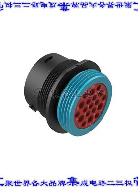 AHDP04-24-19SR-WTA 圆形连接器19POS插座外壳用于母插口黑色面板