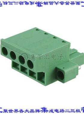 1779660 端子块连接器4POS插头母插口5mm绿色自由悬挂