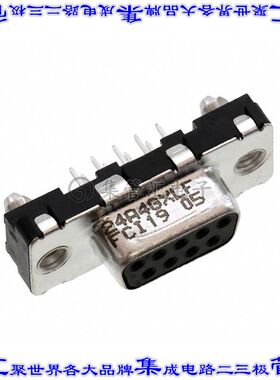 D09S24A4GX00LF 连接器9POS插座母插口2排D-Sub通孔