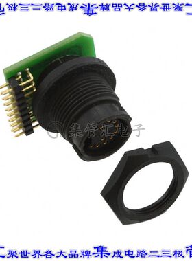 EN3P13FRAPCBN 圆形连接器13POS插座母插口焊接镀金面板安装通孔