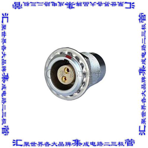 MMI-M1FSG02S 圆形连接器2POS插座母插口焊杯镀金面板安装