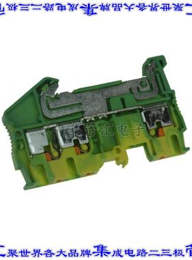 3209565 端子块连接器3POS接地地面5.2mm绿色黄色12-26AWG