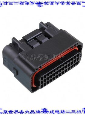 MX47039SF1 矩形连接器外壳39POS插座3排2.5mm母形插口黑色自由悬