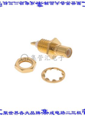 R114553000W 同轴连接器SMB插孔公引脚焊杯50欧姆面板安装
