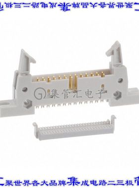 AWH 26G-E232-IDC 矩形连接器26POS接头2排2.54mm公引脚灰色IDC镀