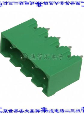 OSTOQ047150 端子块连接器4POS接头公引脚带罩5mm垂直焊接