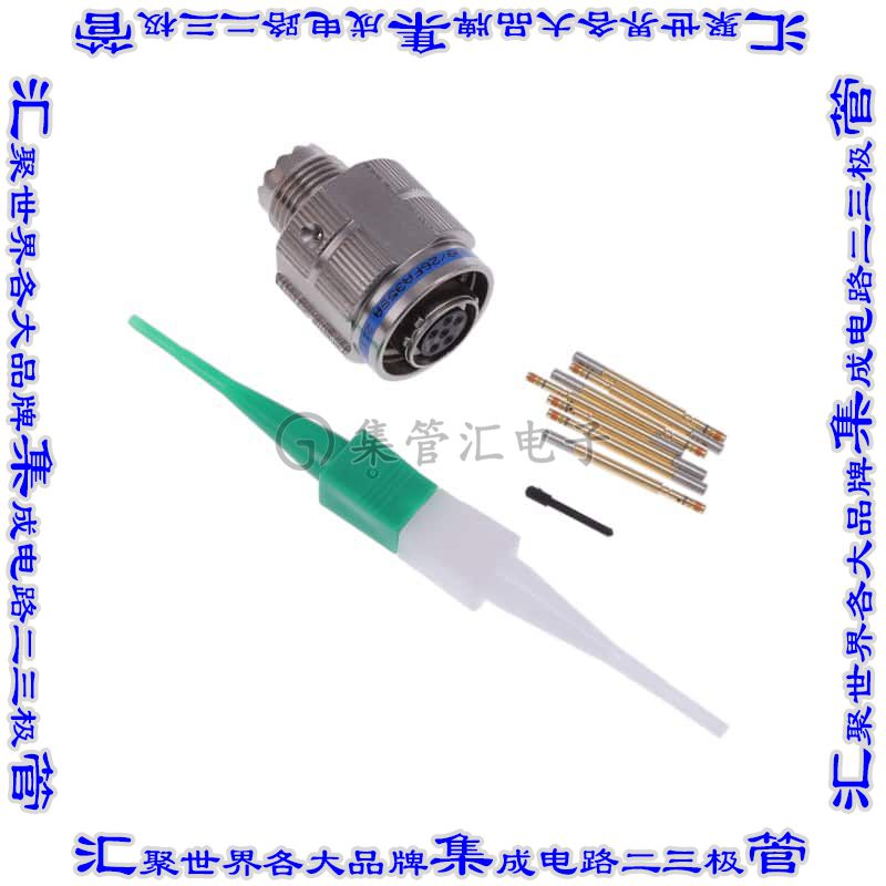 D38999/26FA35SA 圆形连接器6POS插头母插口压接镀金自由悬挂