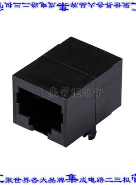 CRJ022-G-TH 接插件连接器RJ JACK, 2 PORT, 8P8C, GOLD FLAS