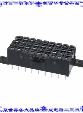 TST36RB02T 针座连接器36POS插座4排5.08mm母形插口通孔直针锡