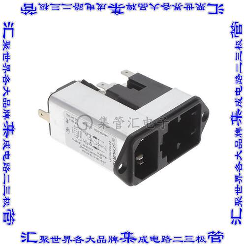 CE10.6100.151 电源接入连接器3POS插座公插片模块IEC320-C14面板