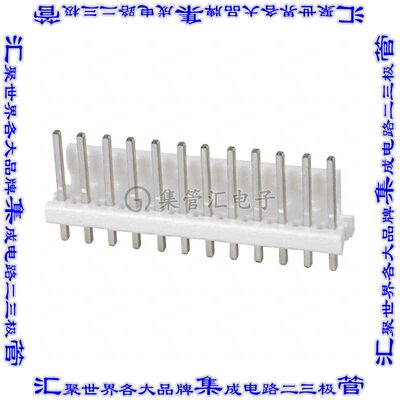 1-644752-2 针座连接器12POS接头3.96mm公形插针通孔直针锡