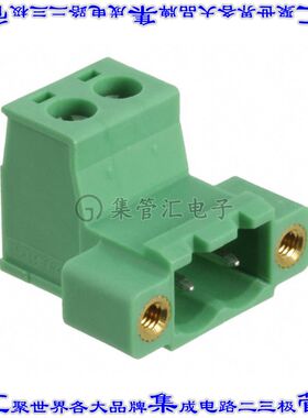 1825501 端子块连接器2POS插头公引脚5.08mm绿色自由悬挂