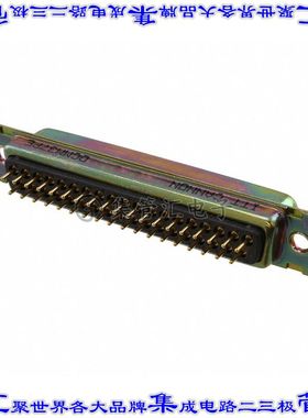 DCMM-37P-E 连接器37POS插头公引脚2排D-Sub面板安装通孔