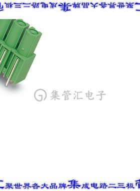 1969690 端子块连接器2POS接头母型插口10.16mm绿色垂直通孔