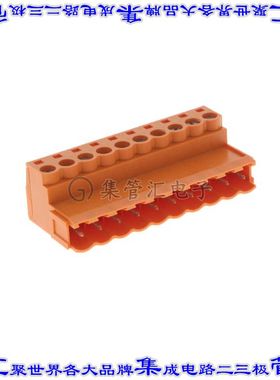 1627320000 端子块连接器10POS插头公引脚5.08mm橙色自由悬挂