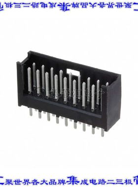 280509-1 针座连接器18POS接头2排2.54mm公形插针通孔直针锡