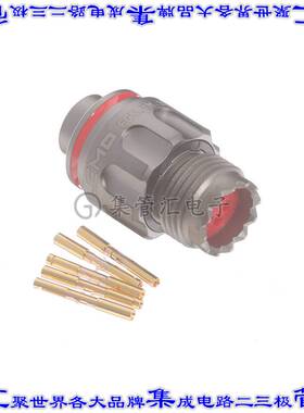 FGS.1M.305.XLMM 圆形连接器5POS插头母插口压接镀金自由悬挂