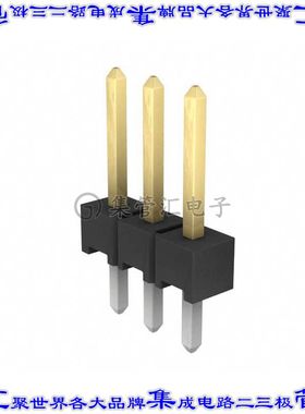 9-146281-0-03 针座连接器3POS分离式2.54mm公形插针通孔直针镀金