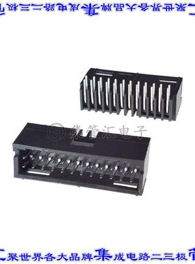 5-87579-9 针座连接器24POS接头2排2.54mm公形插针通孔直角锡