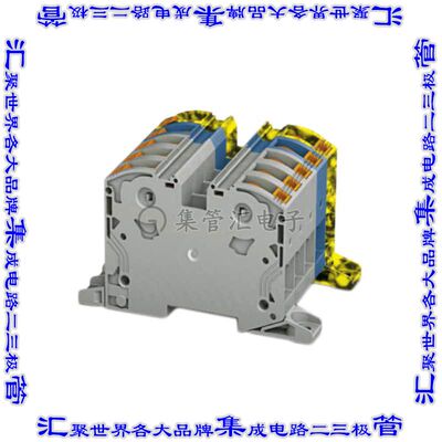 3212076 接线板专用连接器4POS中等2排80.0mm黑色