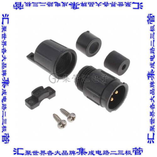 5182-3PG-515 圆形连接器3POS插座公形引脚焊杯镀金自由悬挂
