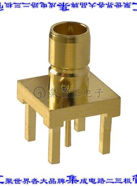 142138-75 同轴连接器SMB插孔公引脚焊接75欧姆通孔