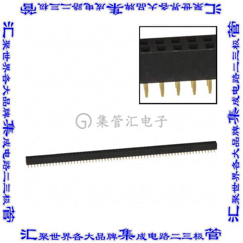 NPPN402AFCN-RC 针座连接器80POS插座2排2mm母形插口通孔直针镀金