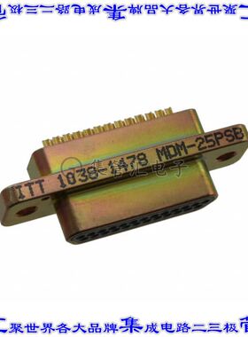 MDM-25PSB 连接器25POS插头公引脚2排D-TYPE型面板安装